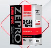 Масло моторное IDEMITSU 5W-40 ZEPRO EURO SPEC синтетическое SP Корея