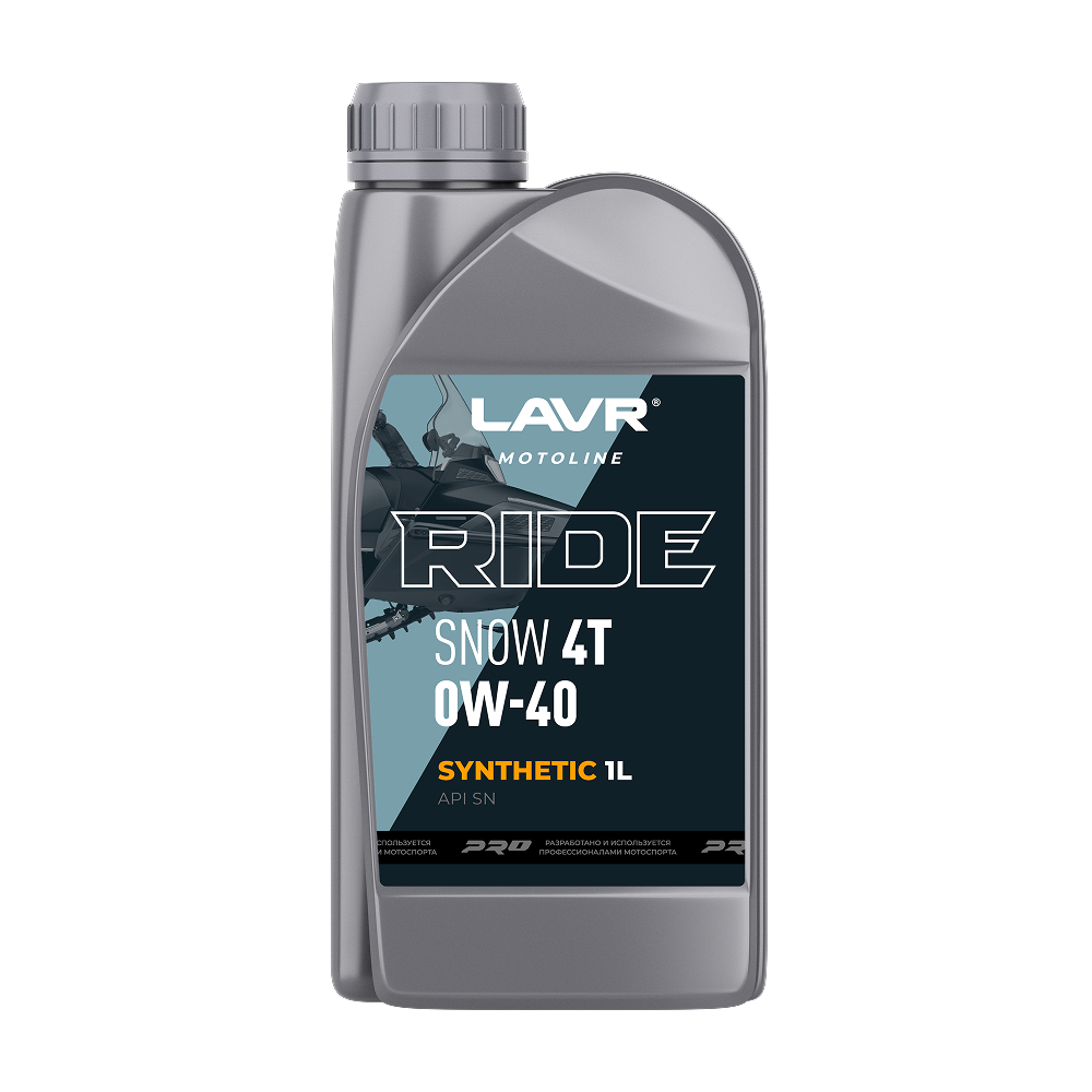 Масло моторное Lavr 0W-40 MOTO Ride Sanow 4T SN Ln7763