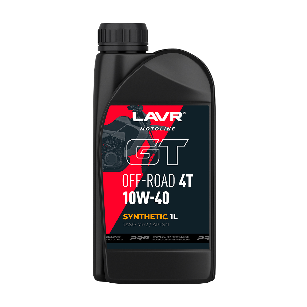 Масло моторное Lavr 10W-40 MOTO GT OFF ROAD 4T / 10W40 Ln7723