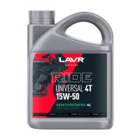 Масло моторное Lavr 15W-50 MOTO Ride Universal 4T SM Ln7739