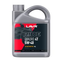 Масло моторное Lavr 5W-40 MOTO Ride Ouadro 4T SM Ln7756
