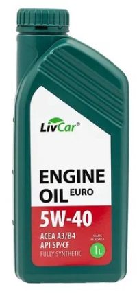 Масло моторное Livcar 5W-40 ENGINE OIL EURO синтетическое A3/B4 SP/CF