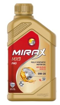 Масло моторное Mirax MX9 0W-20 ACEA C5 API SN+ VW 508 00/ 509 00 синтетическое