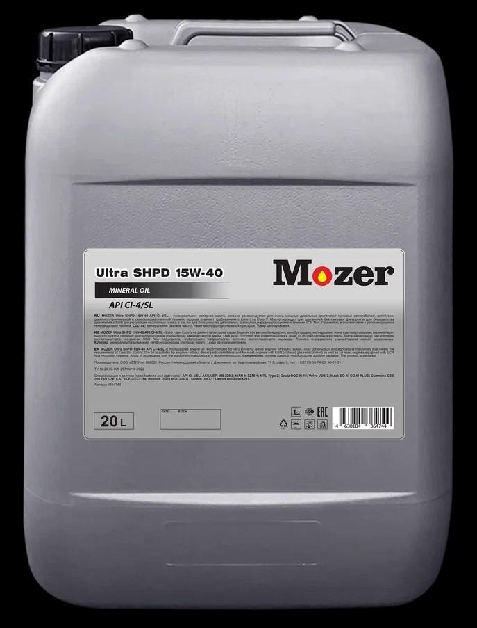 Масло моторное MOZER 15W-40 Ultra SHPD CI-4/SL минеральное / 15W40