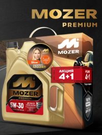 Масло моторное MOZER 5W-30 Premium C3 синтетическое 4 по цене АКЦИЯ
