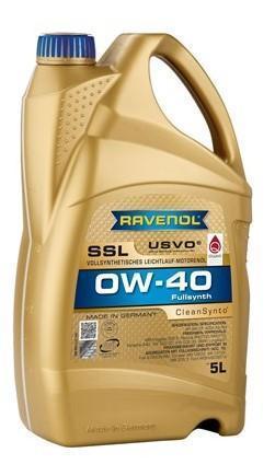 Масло моторное Ravenol 0W-40 SSL A3/B4 SN/CF синтетическое 4014835718753 / 0W40