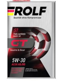 Масло моторное Rolf GT 5W-30 ACEA A5/B5, API SL/CF синтетическое металл / 5W30