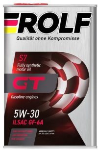 Масло моторное Rolf GT 5W-30 ILSAC GF-6A, API SP синтетическое металл / 5W30