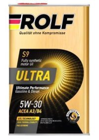 Масло моторное Rolf Ultra 5W-30 SP/CF ACEA A3/B4 синтетическое (металл) / 5W30