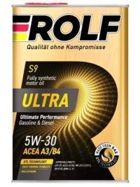 Масло моторное Rolf Ultra 5W-30 SP/CF ACEA A3/B4 синтетическое (металл)