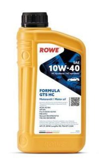 Масло моторное ROWE HIGHTEC FORMULA GTS HC 10W-40 синтетическое / 10W40