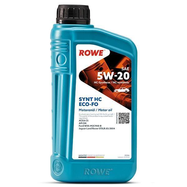 Масло моторное ROWE HIGHTEC SYNT HC ECO-FO 5W-20 синтетическое / 5W20