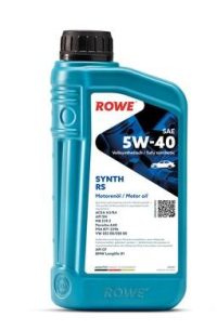 Масло моторное ROWE HIGHTEC SYNTH RS 5W-40 ACEA A3/B4,API SN, MB 229.5, VW 502 00/505 00, BMW Longlife-01 PAO синтетическое / 5W40