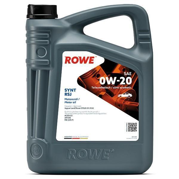 Масло моторное ROWE HIGHTEC SYNT RSJ 0W-20 C5, SN синтетическое / 0W20