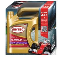 Масло моторное Sintec 0W-20 Platinum 7000 API SP, GF- 6A синтетическое АКЦИЯ 4 +1 / 0W20