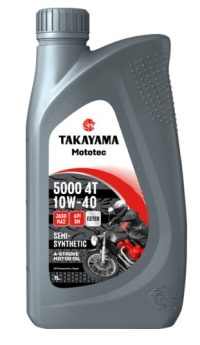 Масло моторное Takayama 10W-40 Mototec 5000 4T API SM Jaso MA-2 пластик полусинтетическое / 10W40