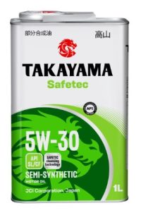 Масло моторное Takayama 5W-30 Safetec API SL/CF полусинтетическое металл / 5W30