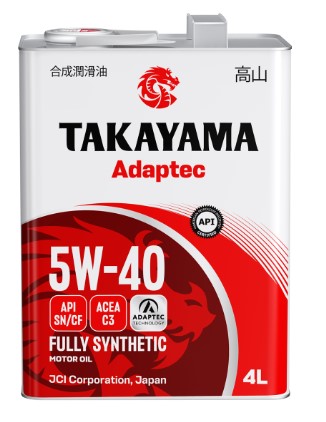 Масло моторное Takayama 5W-40 Adaptec API SN/CF C3 синтетическое металл / 5W40