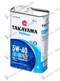 Масло моторное Takayama 5W-40 PAOtec A3/B4 SP синтетическое (металл)