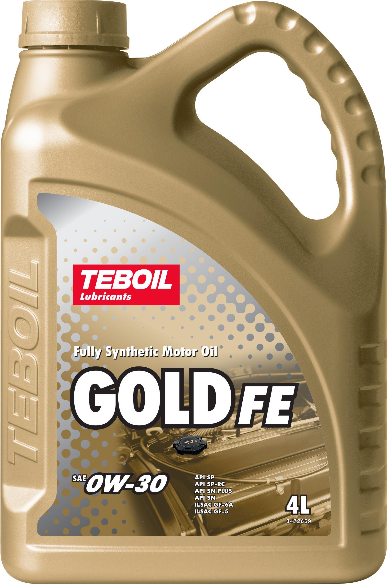 Масло моторное TEBOIL Gold FE 0W-30 SN/SN Plus/SP/SP-RC;ILSAC GF-5/6A синтетическое / 0W30