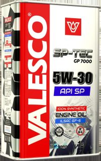 Масло моторное VALESCO SP-TEC GP 7000 5W-30; API SP синтетическое API SP ILSAC GF-6 GM dexos1 gen2 / 5W30