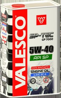 Масло моторное VALESCO SP-TEC GP 7000 5W-40; API SP синтет ACEA A3/B4 Volkswagen/Audi/Skoda 502.00 505.00/503.01 / 5W40