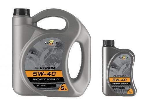 Масло моторное WEZZER 5W-40 PLATINUM SN/CF синтетическое / 5W40