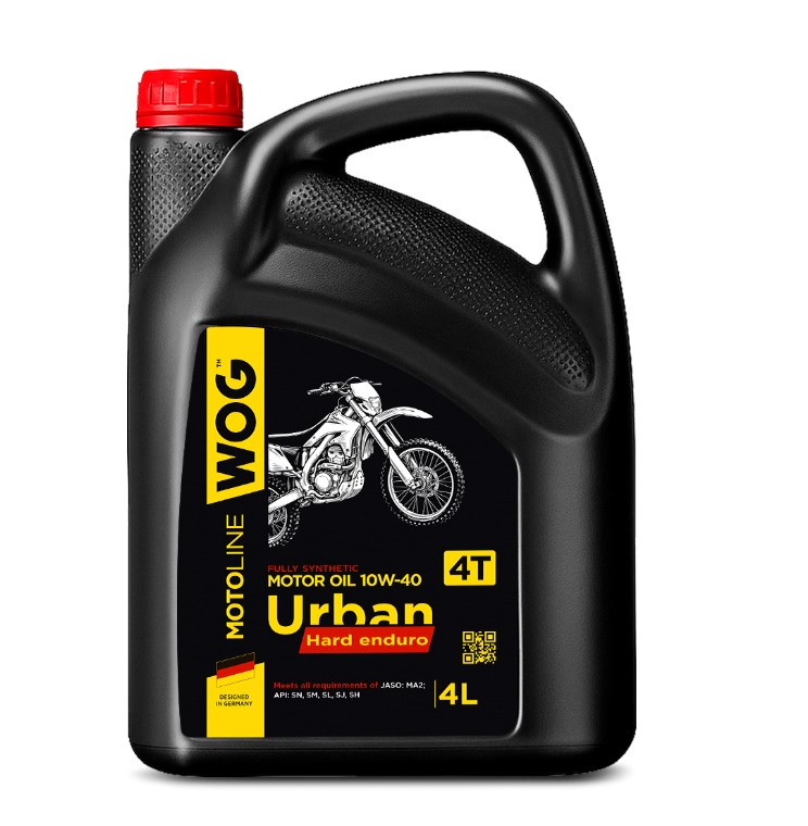 Масло моторное WOG 10W-40 MOTO Urban Hard Enduro 4T