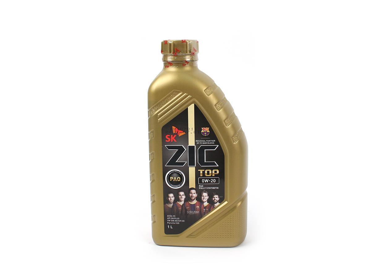 Масло моторное ZIC 0W-20 TOP LS API SP ACEA C6/C5 синтетическое / 0W20