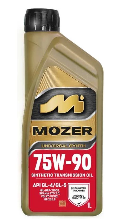 Масло трансмиссионное MOZER Universal 75W-90 GL-4/GL-5 полусинтетическое