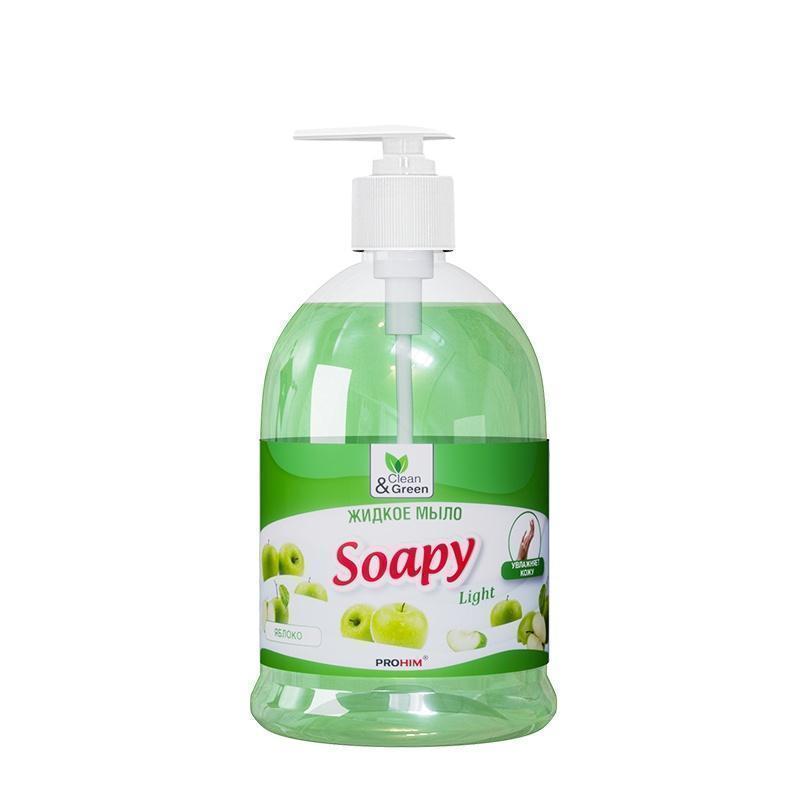 Мыло жидкое AVS Soapy эконом яблоко с дозатором Clean&Green