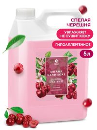 Мыло-крем жидкое Grass Milana увлажняющее, Спелая Черешня ,