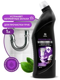 Очиститель для канализации Grass Digger Gel Professional щелочное средство