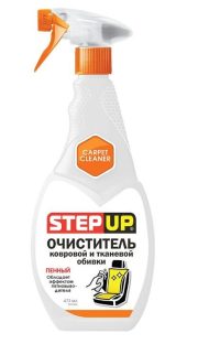 Очиститель ковровой и тканевой обивки Step Up пенный