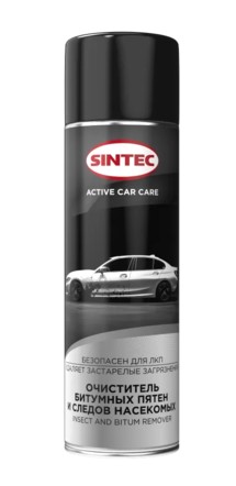 Очиститель кузова от битумных пятен и насекомыSintec Insect And Bitum Remover аэрозоль