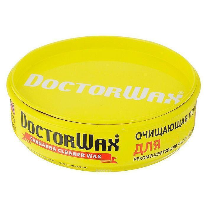 Полироль кузова Doctor Wax с карнаубским воском для новых а/м + губка