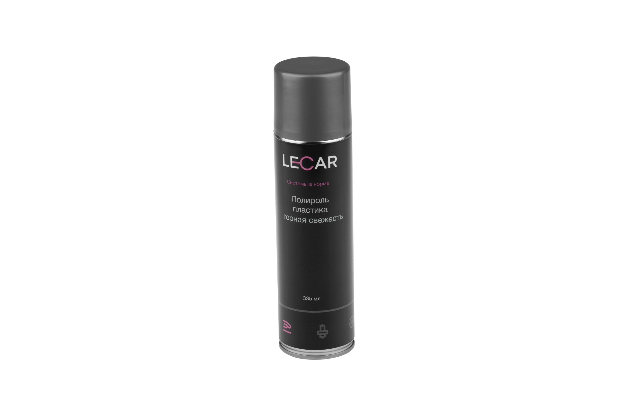 Полироль пластика Lecar горная свежесть аэрозоль