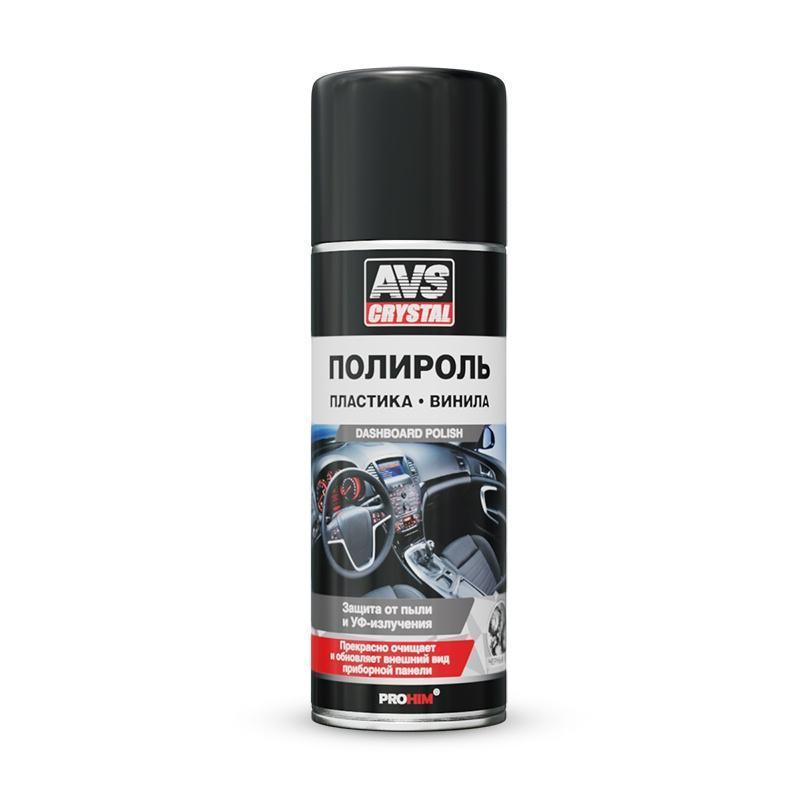 Полироль пластика, винила AVS черный лед аэрозоль AVK-646
