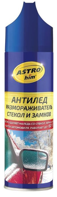 Размораживатель стекол и замков Астрохим антилед со скребком аэрозоль АС-1373