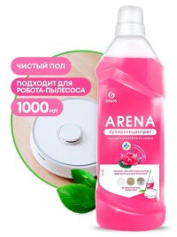 Средство для мытья пола Grass Arena с Полиролью Цветущий лотос, концентрат