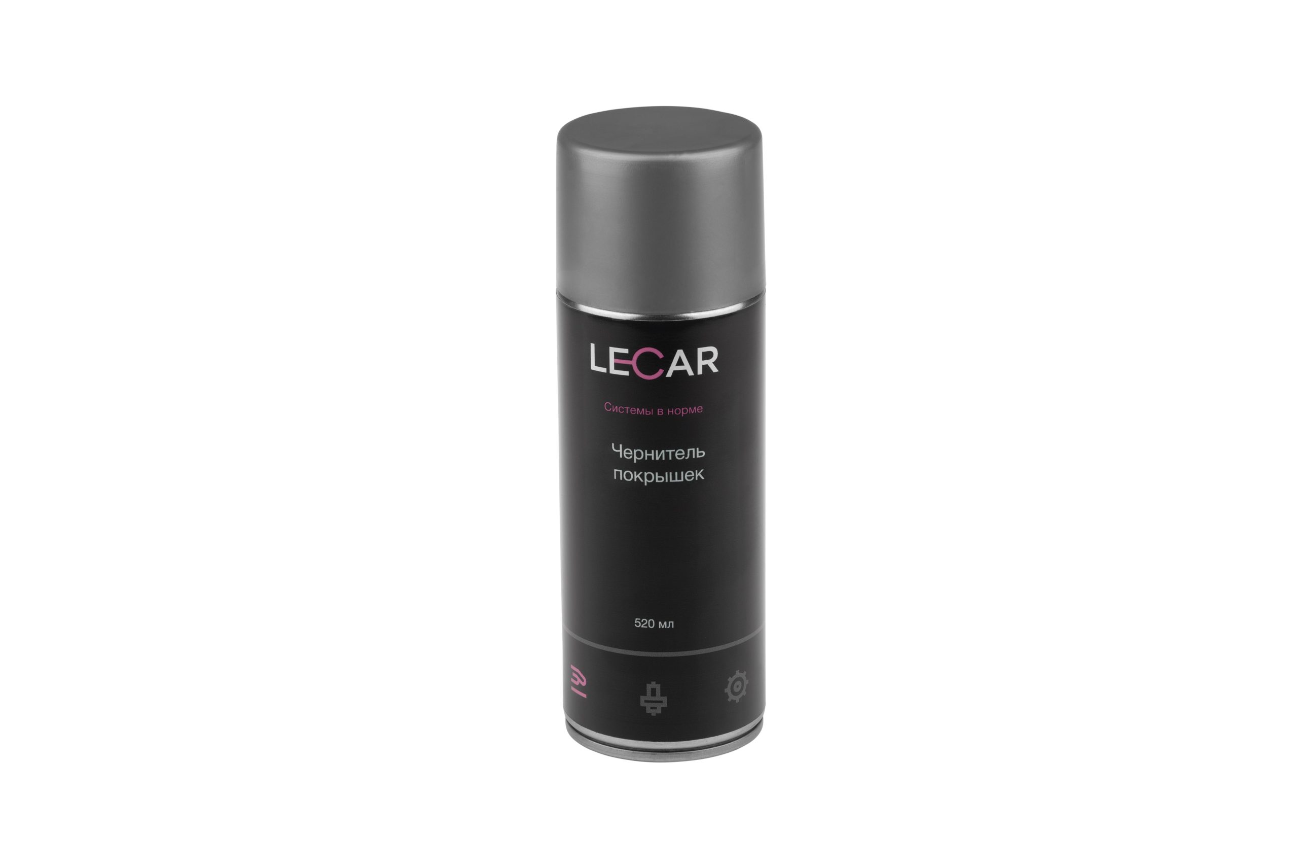 Чернитель шин Lecar аэрозоль