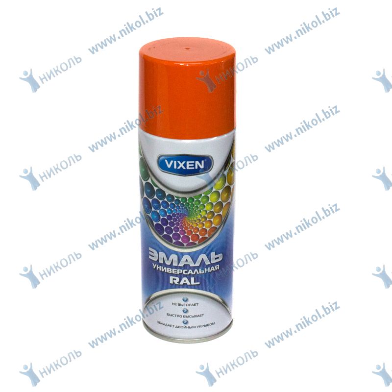 Эмаль Vixen универсальная оранжевая ral 2004 аэрозоль *