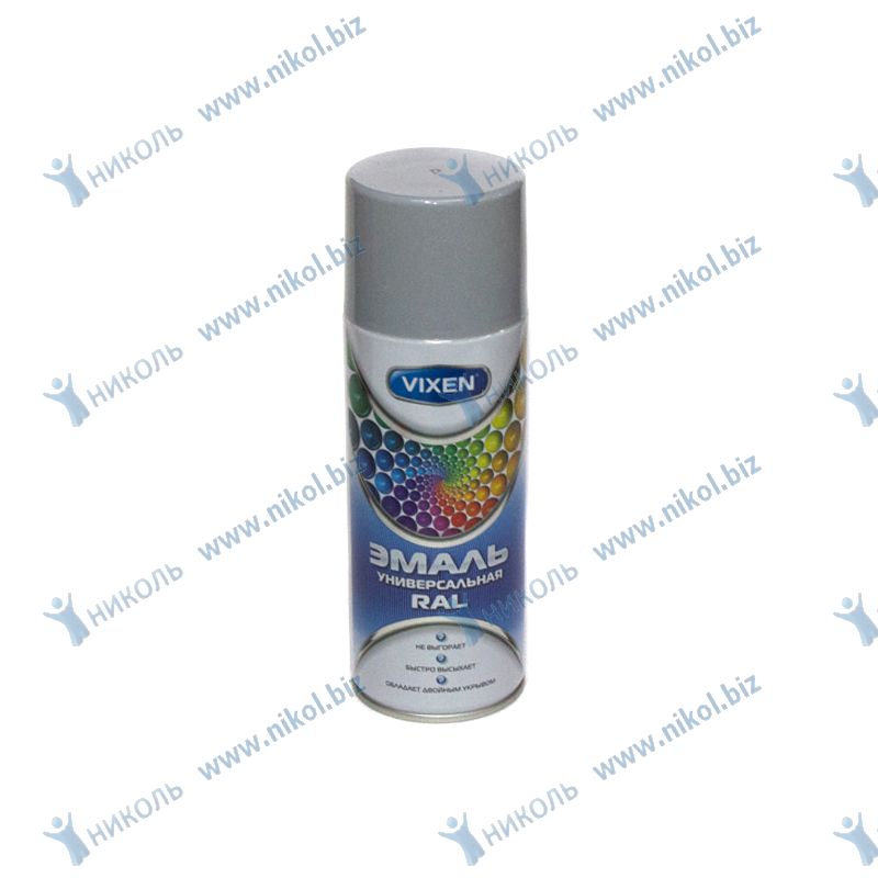 Эмаль Vixen универсальная серая ral 7040 аэрозоль *