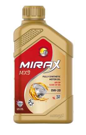 Масло моторное Mirax MX9 0W-20 0/20 API SP; ILSAC GF-6A; GM Dexos1 Gen2 синтетическое