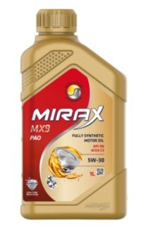 Масло моторное Mirax MX9 5W30 ACEA C3 API SN синтетическое 5W30