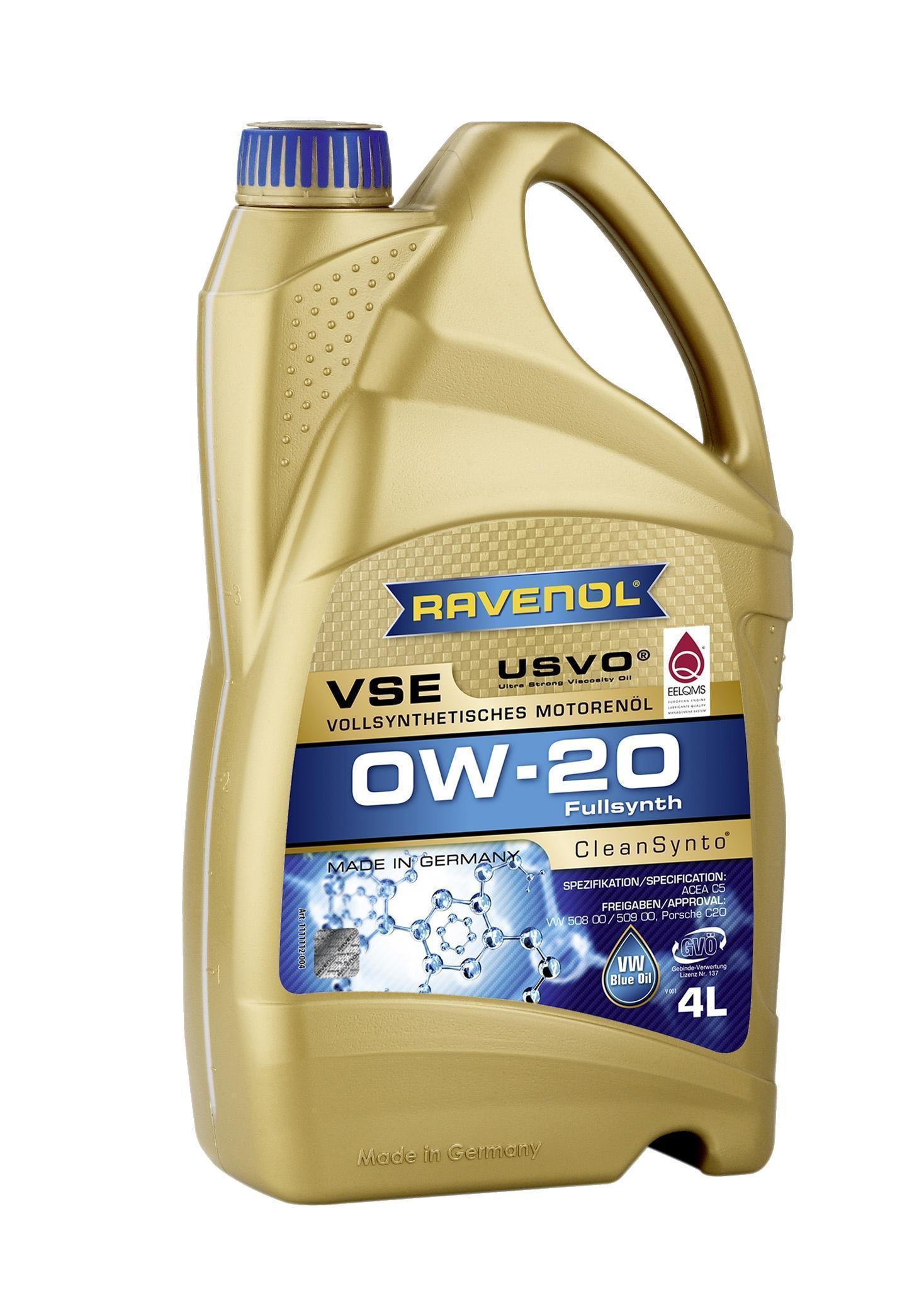 Масло моторное Ravenol 0W-20 EFS C5/С6 SN Plus/GF-6A синтетическое / 0W20