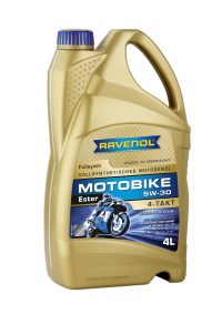 Масло моторное Ravenol 5W-30 Motobike 4-T Ester синтетическое / 5W30