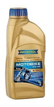 Масло моторное Ravenol 5W-40 Motobike 4-T Ester синтетическое / 5W40