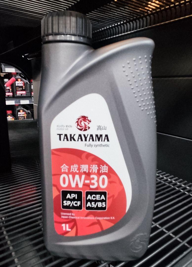 Масло моторное Takayama 0W-30 API SP/СF. ACEA A5/B5 синтетическое пластик / 0W30