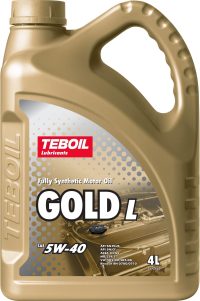 Масло моторное TEBOIL Gold L 5W-40 SN/CF/SN Plus;A3/B4;Renault RN 0700/0710;VW 502.00/505.00;MB 229.3;PSA B71 2296 синтетическое / 5W40